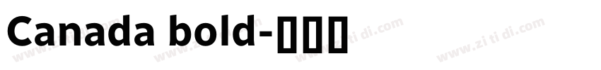 Canada bold字体转换 Canada bold字体转换